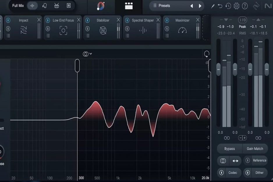 Ozone audio mastering