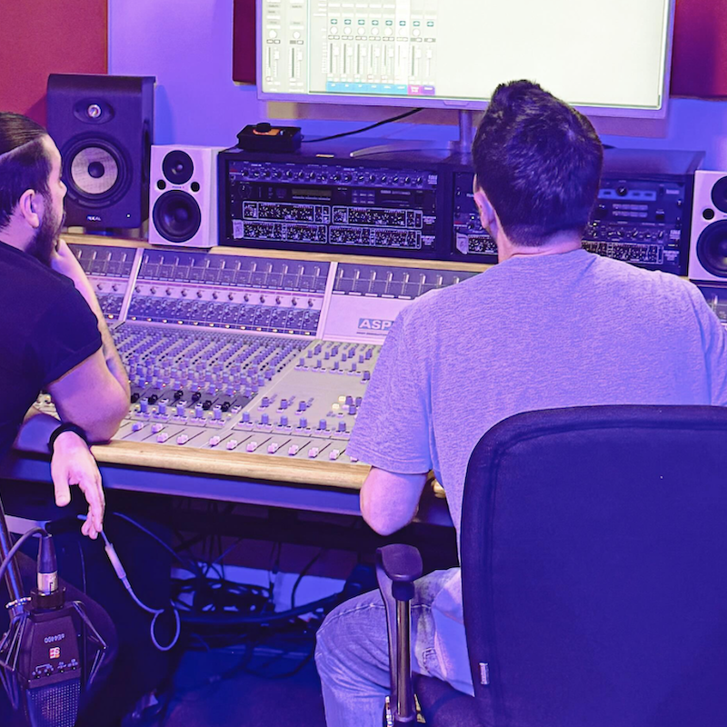 Studio 1 mixing and recording Mixing and recording in studio 1